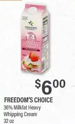 Commissary Freedom's Choice Heavy Whipping Cream offer