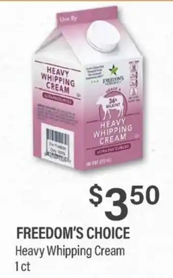 Freedom's Choice Heavy Whipping Cream