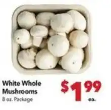 Vallarta Supermarkets White Whole Mushrooms offer