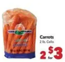 Vallarta Supermarkets Carrots offer