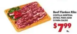 Vallarta Supermarkets Beef Flanken Ribs offer