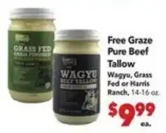 Vallarta Supermarkets Free Graze Pure Beef Tallow offer