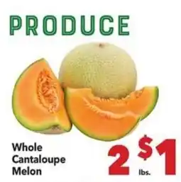 Vallarta Supermarkets Whole Cantaloupe Melon offer