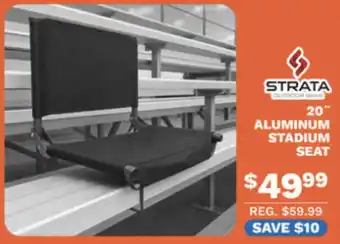 Strata aluminum stadium seat