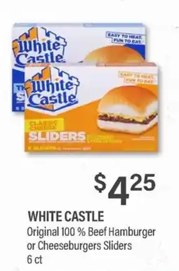 Commissary White Castle Original 100 % Beef Hamburger or Cheeseburgers Sliders offer