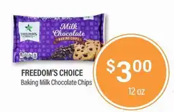 Commissary Freedom's Choice Baking Milk Chocolate Chips offer