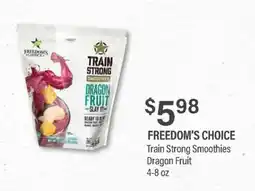 Commissary Freedom's Choice Train Strong Smoothies offer