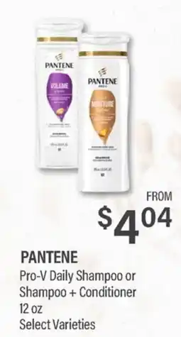 Commissary Pantene Pro-V Daily Shampoo or Shampoo + Conditioner offer