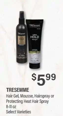 Commissary Tresseme hair gel, mousse, hairspray or protecting heat hair spray offer
