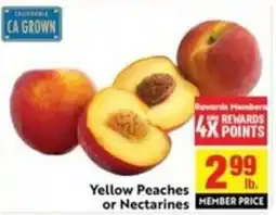 Save Mart Yellow Peaches or Nectarines offer