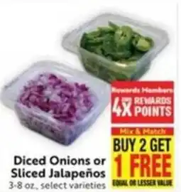 Save Mart Diced Onions or Sliced JalapeΓ±os offer