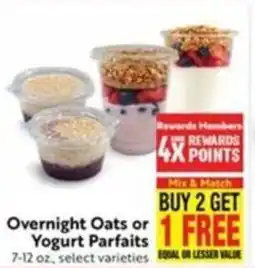 Save Mart Overnight Oats or Yogurt Parfaits offer