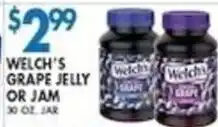 Associated Welch's grape jelly or jam offer