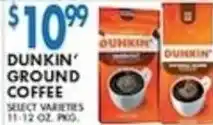 Associated Dunkin' ground coffee offer