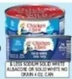Associated Chicken of the sea less sodium solid white albacore or solid white no drain 4 oz can offer