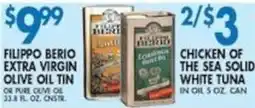 Associated Filippo Berio extra virgin olive oil tin or pure olive oil offer