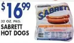 Compare Foods Sabrett hot dogs offer