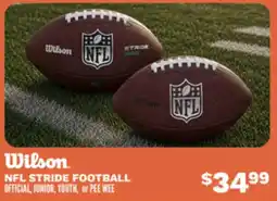 Big 5 Wilson nfl stride football offer