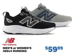 Big 5 New Balance men's or women's 460v4 running offer