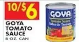 Compare Foods Goya tomato sauce offer