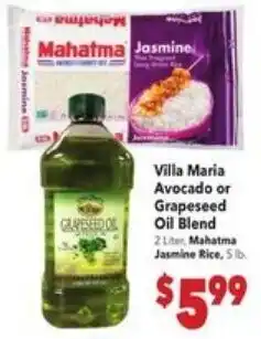 Vallarta Supermarkets Villa Maria Avocado or Grapeseed Oil Blend offer