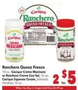Vallarta Supermarkets Ranchero Queso Fresco offer