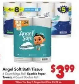 Vallarta Supermarkets Angel Soft Bath Tissue offer