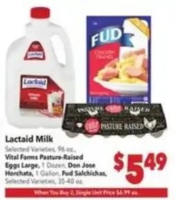 Vallarta Supermarkets Lactaid Milk offer
