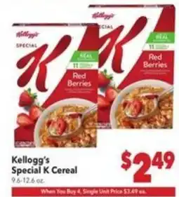Vallarta Supermarkets Kellogg's Special K Cereal offer
