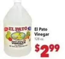 Vallarta Supermarkets El Pato vinegar offer