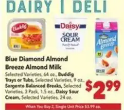 Vallarta Supermarkets Blue Diamond Almond Breeze Almond Milk offer