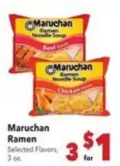 Vallarta Supermarkets Maruchan Ramen offer