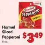 Vallarta Supermarkets Hormel sliced pepperoni offer