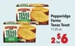 Vallarta Supermarkets Pepperidge Farms Texas Toast offer
