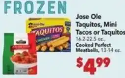 Vallarta Supermarkets Jose Ole Taquitos, Mini Tacos or Taquitos offer