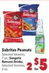 Vallarta Supermarkets Sabritas Peanuts offer