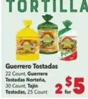 Vallarta Supermarkets Guerrero Tostadas offer