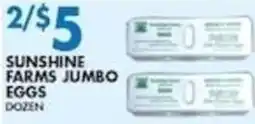 Compare Foods Sunshine Farms Jumbo Eggs offer