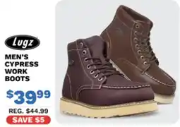 Big 5 Lugz men's cypress work boots offer