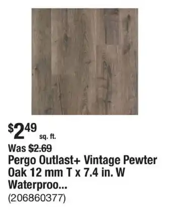 Pergo Outlast+ Vintage Pewter Oak