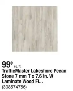 The Home Depot Trafficmaster lakeshore pecan stone laminate wood fl... offer