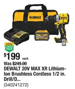 The Home Depot DeWalt 20v Max Xr Lithium-ion Brushless Cordless 1/2 in. Drill/d... offer