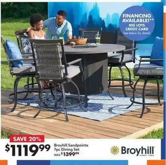 Big Lots Broyhill Sandpointe 7 Pc Dining Set offer