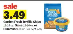 Meijer Garden Fresh Tortilla Chips, Salsa or Hummus offer