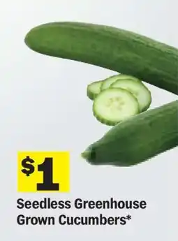 Meijer Seedless Greenhouse Grown Cucumbers offer