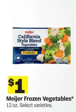 Meijer Meijer Frozen Vegetables offer