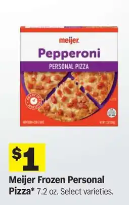 Meijer Meijer Frozen Personal Pizza offer