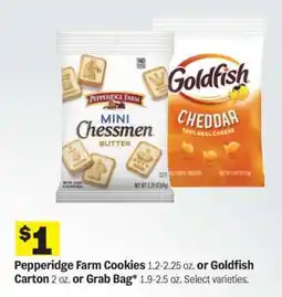 Meijer Pepperidge Farm Cookies or Goldfish offer
