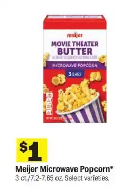 Meijer Meijer Microwave Popcorn offer