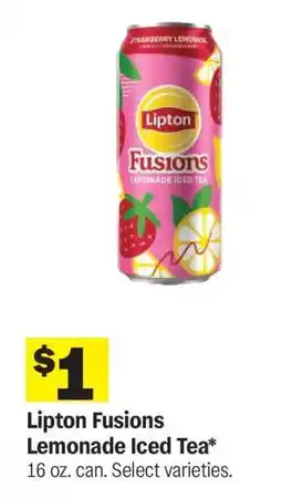 Meijer Lipton Fusions Lemonade Iced Tea offer
